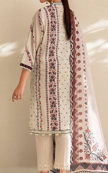 Baroque Off White Lawn Suit | Pakistani Lawn Dress in USA- Image 2