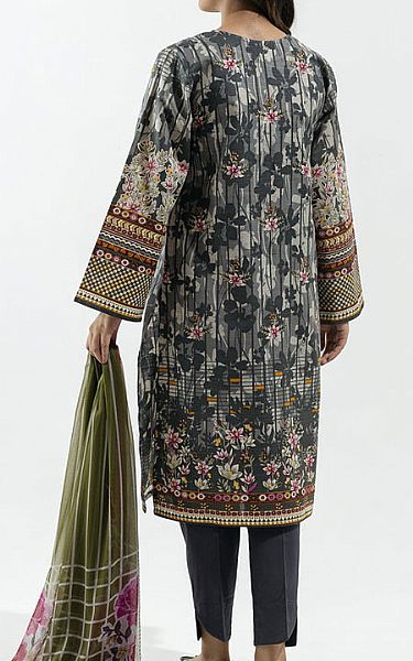 Beechtree Grey Khaddar Suit (2 Pcs) | Pakistani Winter Dresses- Image 2