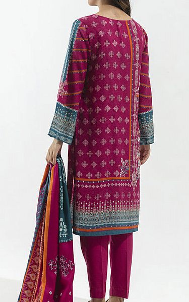 Beechtree Magenta Karandi Suit | Pakistani Winter Dresses- Image 2