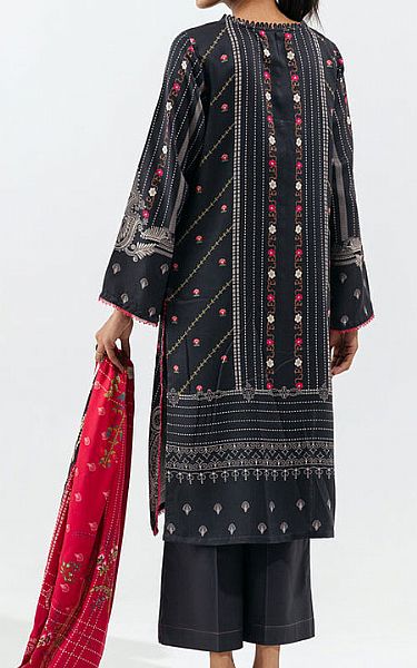 Beechtree Black Linen Suit | Pakistani Winter Dresses- Image 2