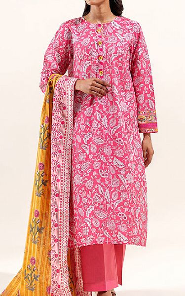 Beechtree Dark Pink Lawn Suit | Pakistani Lawn Suits- Image 1