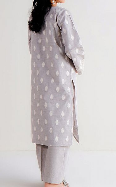 Beechtree Grey Jacquard Suit (2 pcs) | Pakistani Lawn Suits- Image 2