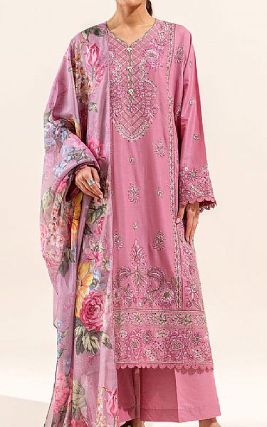 Beechtree Pink Lawn Suit | Pakistani Lawn Suits- Image 1