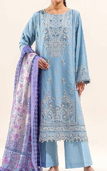 Beechtree Carolina Blue Lawn Suit | Pakistani Lawn Suits- Image 1