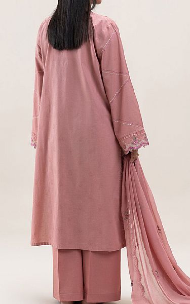 Beechtree Tea Pink Jacquard Suit | Pakistani Lawn Dress in USA- Image 2