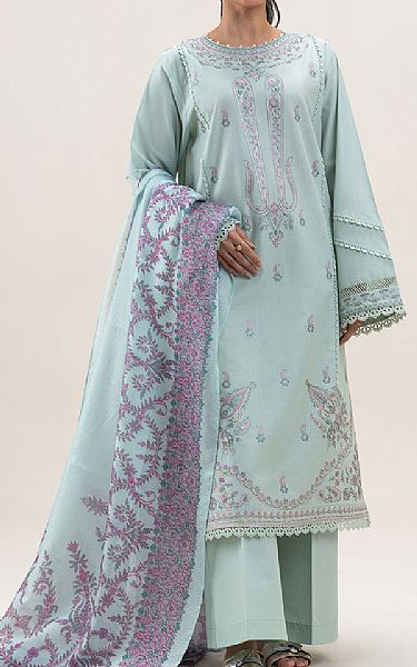 Beechtree Light Turquoise Lawn Suit | Pakistani Lawn Dress in USA- Image 1