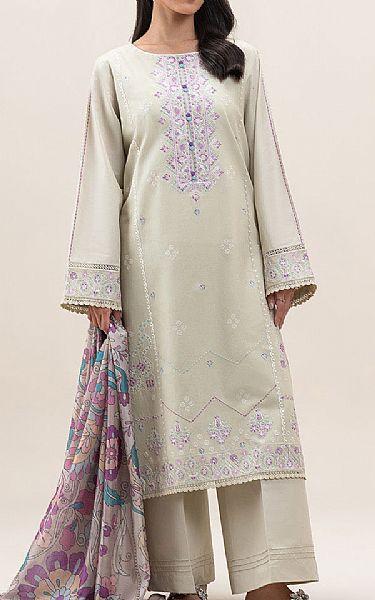 Beechtree Ivory/Lilac Lawn Suit | Pakistani Lawn Dress in USA- Image 1
