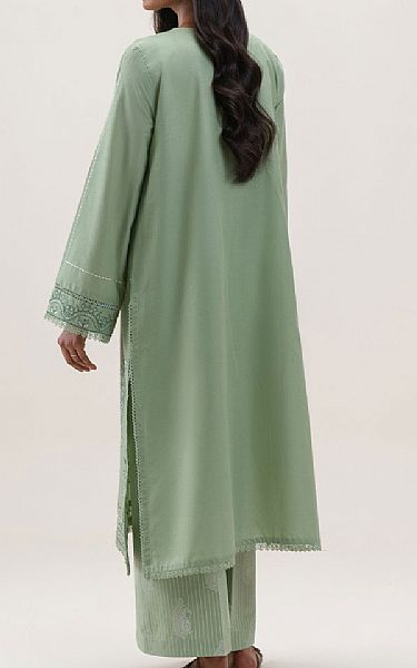 Beechtree Spanish Green Lawn Suit (2 Pcs) | Pakistani Lawn Dress in USA- Image 2