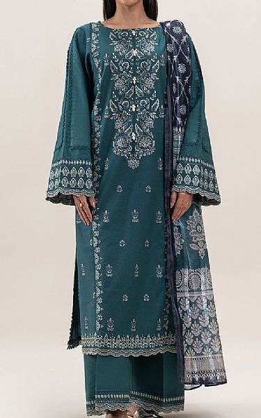 Beechtree Teal Lawn Suit | Pakistani Lawn Dress in USA- Image 1