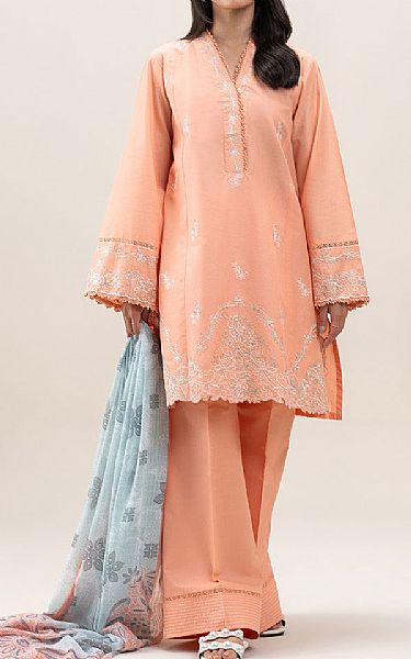 Beechtree Peach Lawn Suit | Pakistani Lawn Dress in USA- Image 1