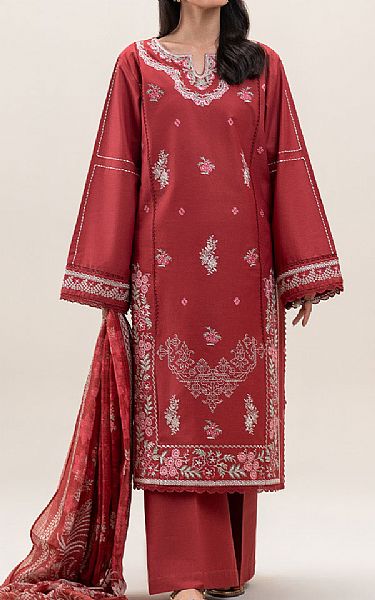 Beechtree Auburn Red Lawn Suit | Pakistani Lawn Dress in USA- Image 1