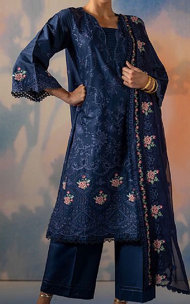 Beechtree Blue Lawn Suit | Pakistani Lawn Dress in USA- Image 1