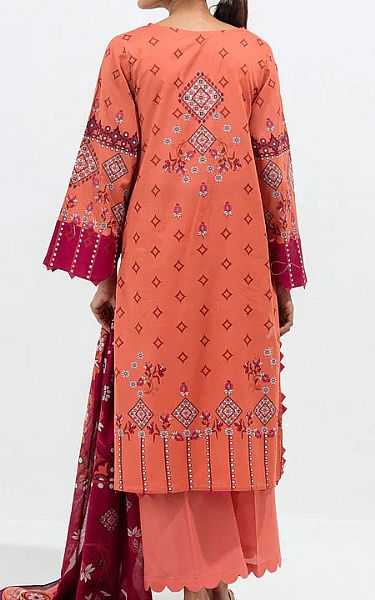 Beechtree Coral Lawn Suit (2 Pcs) | Pakistani Dresses in USA- Image 2