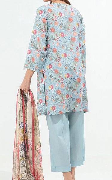 Beechtree Sky Blue Lawn Suit (2 Pcs) | Pakistani Dresses in USA- Image 2