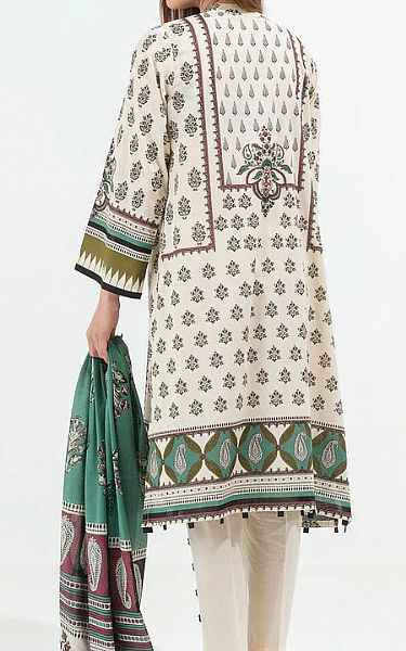 Beechtree Off-white Lawn Suit | Pakistani Dresses in USA- Image 2