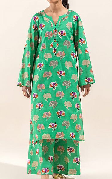 Beechtree Green Lawn Suit (2 pcs) | Pakistani Lawn Suits- Image 1