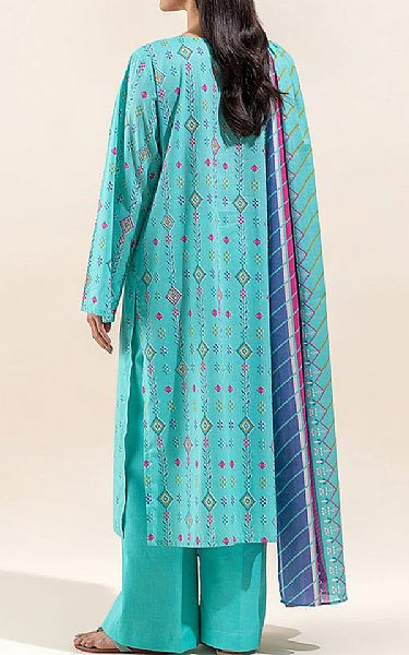 Beechtree Turquoise Lawn Suit (2 pcs) | Pakistani Lawn Suits- Image 2