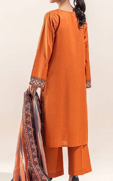 Beechtree Halloween Orange Lawn Suit (2 pcs) | Pakistani Lawn Suits- Image 2