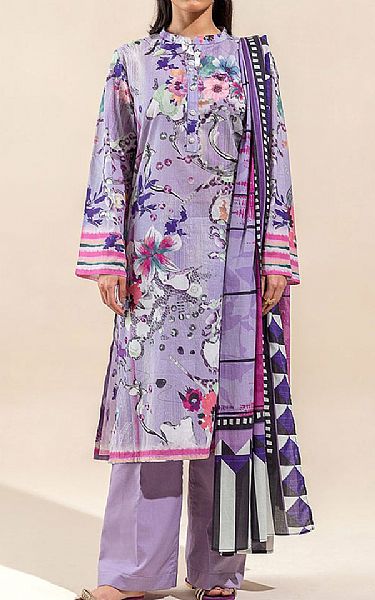 Beechtree Languid Lavender Lawn Suit (2 pcs) | Pakistani Lawn Suits- Image 1