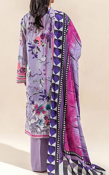 Beechtree Languid Lavender Lawn Suit (2 pcs) | Pakistani Lawn Suits- Image 2