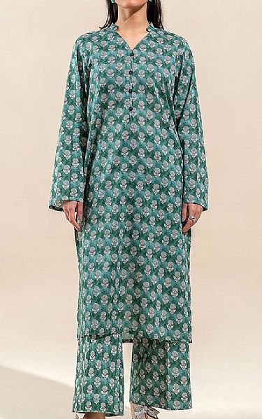 Beechtree Sea Green Lawn Suit (2 pcs) | Pakistani Lawn Suits- Image 1
