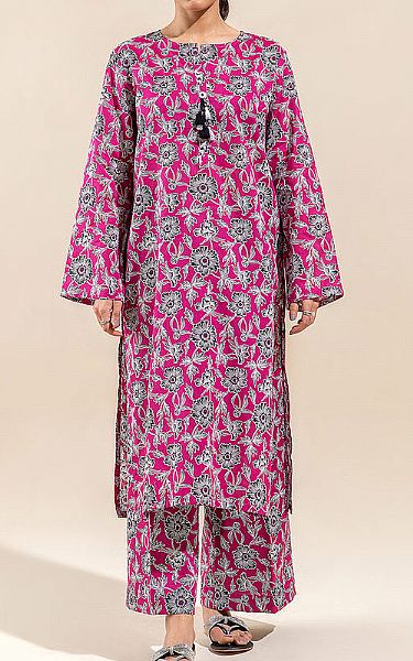 Beechtree Magenta Lawn Suit (2 Pcs) | Pakistani Lawn Suits- Image 1