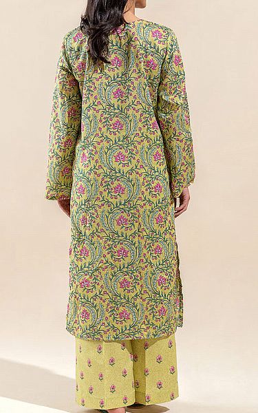 Beechtree Lime Green Lawn Suit (2 Pcs) | Pakistani Lawn Suits- Image 2