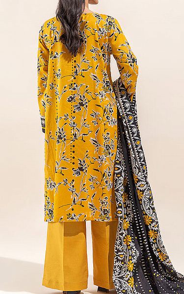 Beechtree Mustard Lawn Suit (2 Pcs) | Pakistani Lawn Suits- Image 2