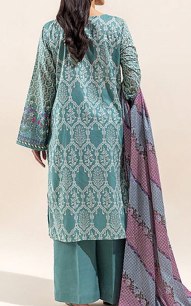 Beechtree Sea Green Lawn Suit (2 Pcs) | Pakistani Lawn Suits- Image 2