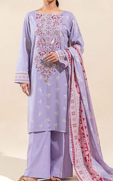 Beechtree Lilac Lawn Suit | Pakistani Lawn Suits- Image 1