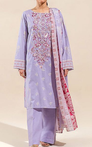 Beechtree Lavender Lawn Suit | Pakistani Lawn Suits- Image 1