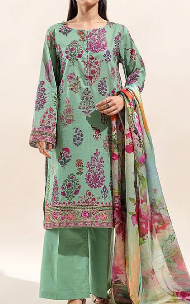 Beechtree Greyish Green Lawn Suit | Pakistani Lawn Suits- Image 1