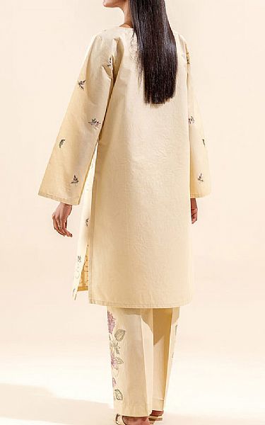 Beechtree Dairy Cream Lawn Suit (2 pcs) | Pakistani Lawn Suits- Image 2