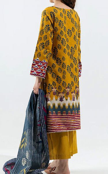 Beechtree Mustard Khaddar Suit | Pakistani Winter Dresses- Image 2