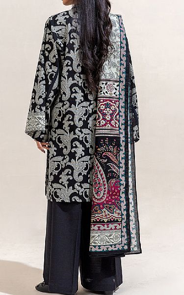 Beechtree Black Khaddar Suit (2 Pcs) | Pakistani Winter Dresses in USA- Image 2