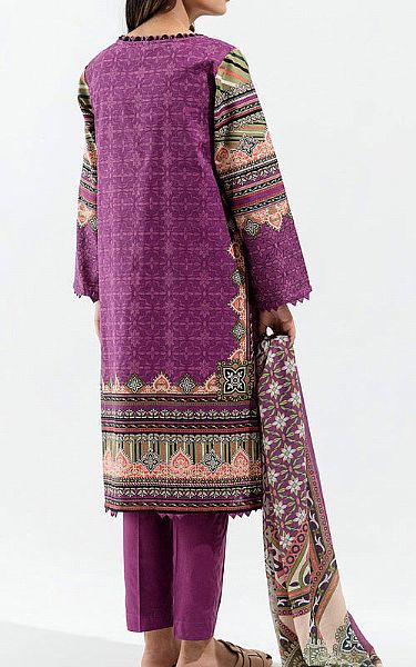 Beechtree Plum Khaddar Suit | Pakistani Winter Dresses- Image 2