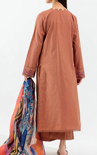 Beechtree Rust Cambric Suit | Pakistani Winter Dresses- Image 2