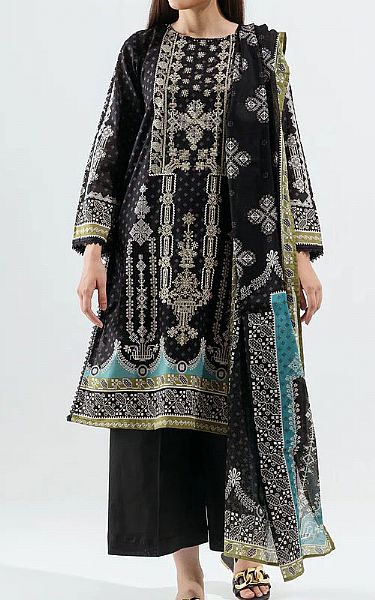 Beechtree Black Lawn Suit (2 Pcs) | Pakistani Dresses in USA- Image 1