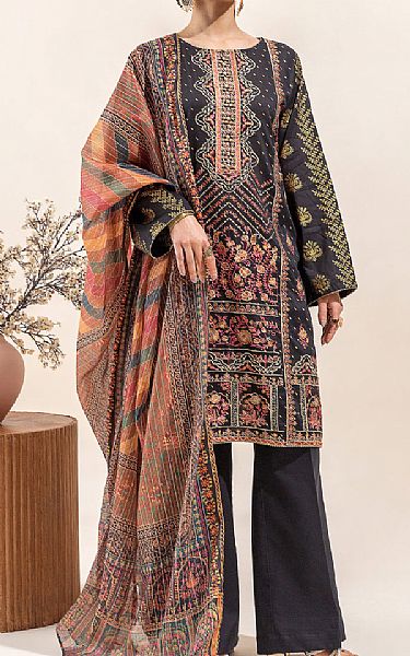 Beechtree Black Lawn Suit | Pakistani Lawn Suits- Image 1