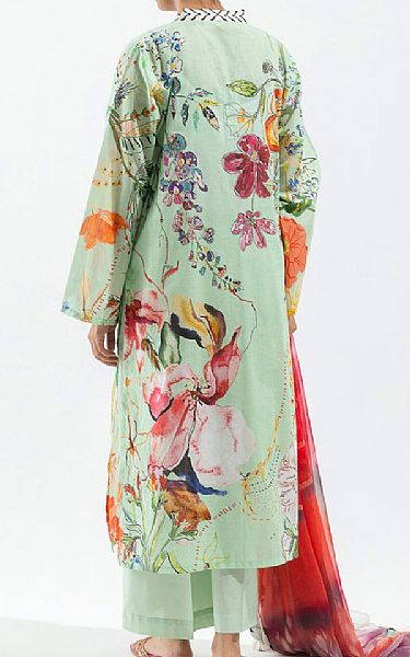 Beechtree Light Green Lawn Suit | Pakistani Lawn Suits- Image 2