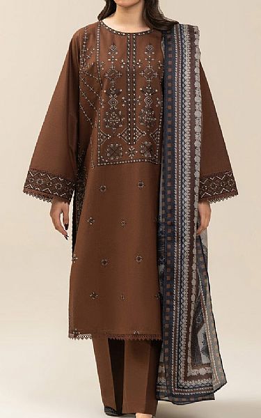 brown lawn dress Beechtree Brown Lawn Suit
