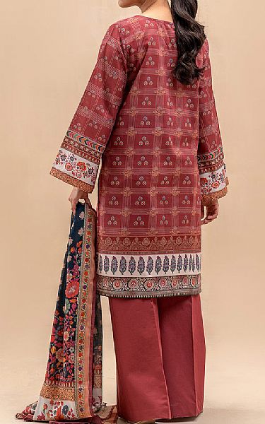 Beechtree Pastel Red Lawn Suit | Pakistani Lawn Dress in USA- Image 2