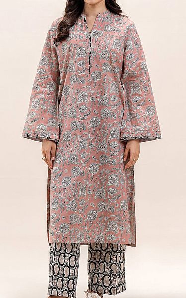 Beechtree Faded Pink Lawn Suit (2 pcs) | Pakistani Lawn Dress in USA- Image 1