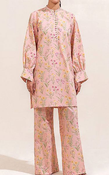 Beechtree Pastel Pink Lawn Suit (2 pcs) | Pakistani Lawn Dress in USA- Image 1