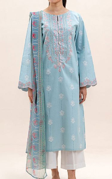 Beechtree Light Blue Lawn Suit (2 pcs) | Pakistani Lawn Dress in USA- Image 1