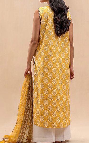 Beechtree Golden Yellow Lawn Suit (2 pcs) | Pakistani Lawn Dress in USA- Image 2