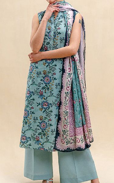 Beechtree Shadow Green Lawn Suit | Pakistani Lawn Dress in USA- Image 1