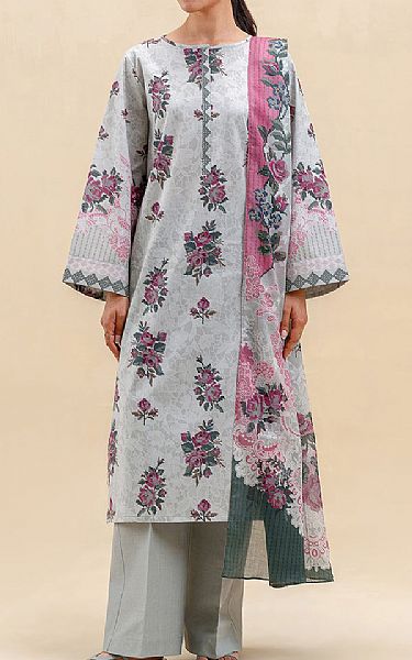 Beechtree Grey Lawn Suit | Pakistani Lawn Dress in USA- Image 1
