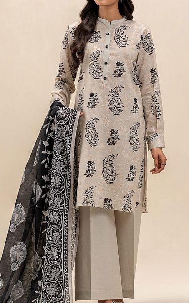 Beechtree Beige Lawn Suit | Pakistani Lawn Dress in USA- Image 1