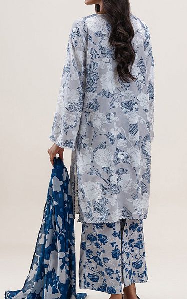 Beechtree Grey/Blue Lawn Suit | Pakistani Lawn Dress in USA- Image 2